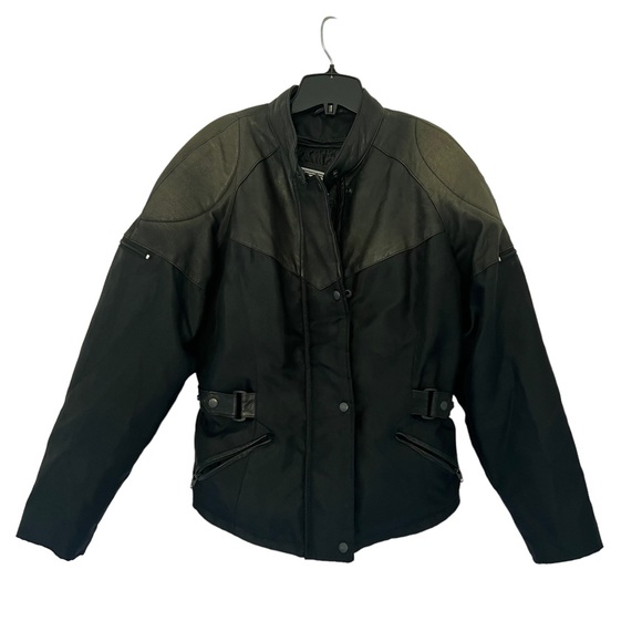 Laurence Roy Motorcycle Jacket Leather & Cordura Women’s Size XL - Picture 6 of 14